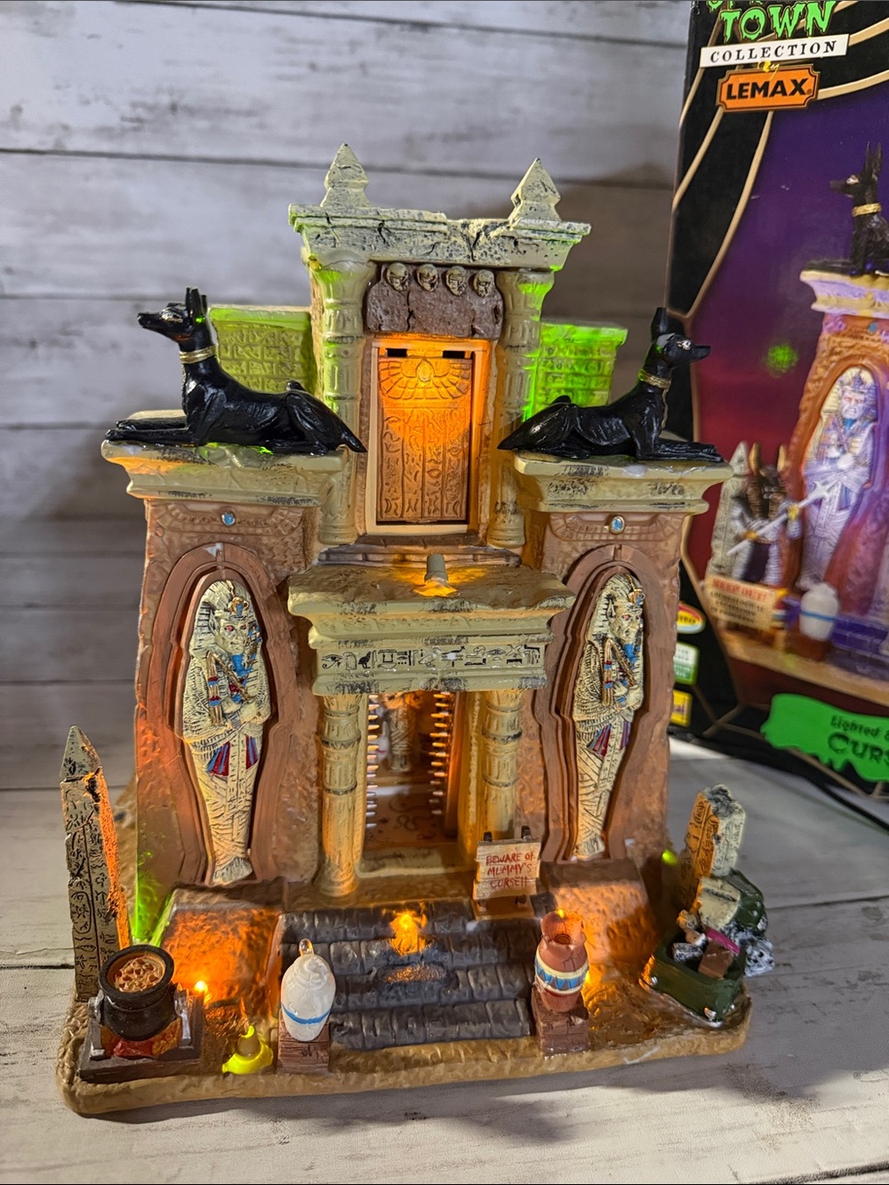 AS IS Lemax “CURSED TOMB” Spooky Town read description